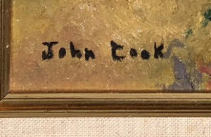 Lone Barn — John Cook signature