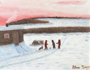 The Boys Are Playing Ball — Allen Sapp